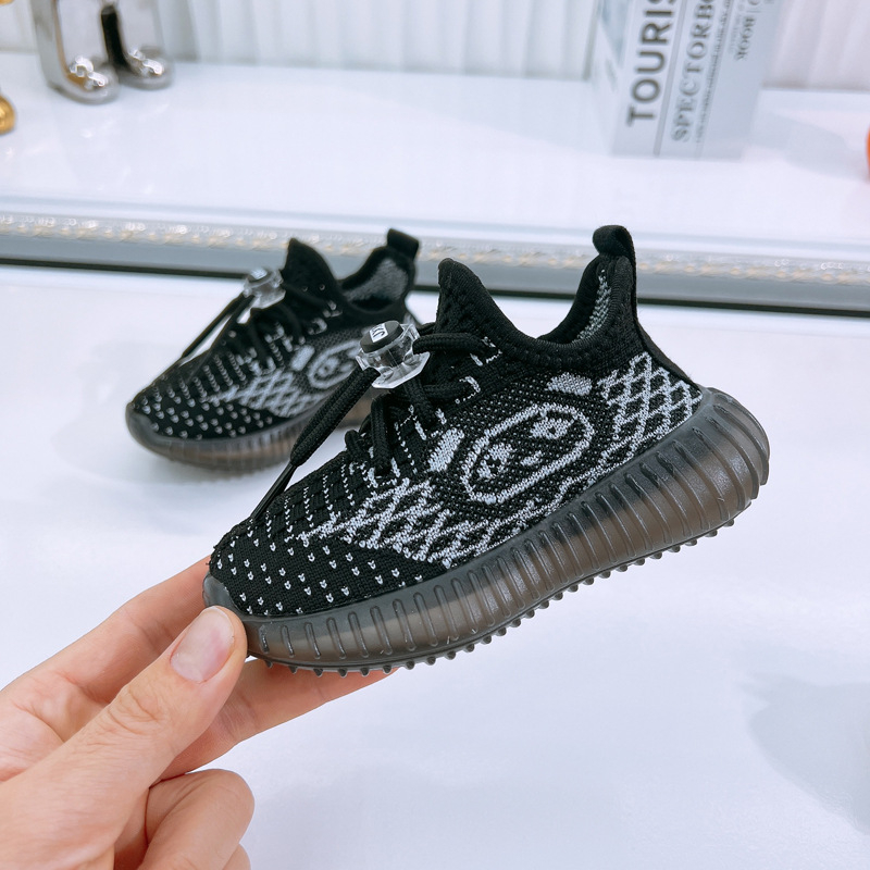 Παιδικά Flyknit αθλητικά παπούτσια Slip-On, αναπνεόμενα και ελαφριά για άνοιξη-φθινόπωρο 2025, για αγόρια και κορίτσια