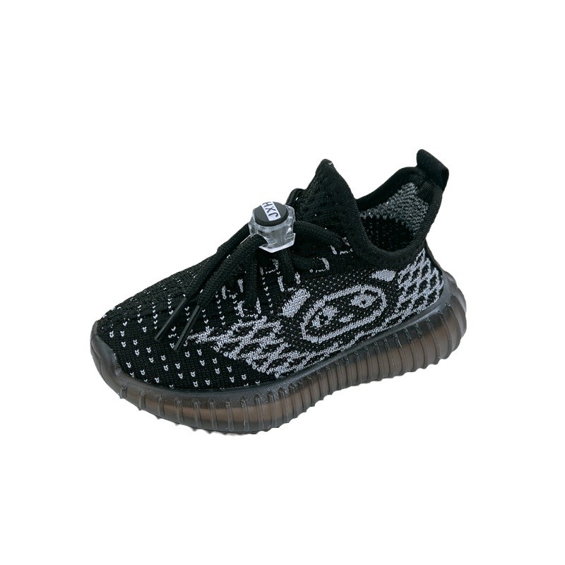 Παιδικά Flyknit αθλητικά παπούτσια Slip-On, αναπνεόμενα και ελαφριά για άνοιξη-φθινόπωρο 2025, για αγόρια και κορίτσια