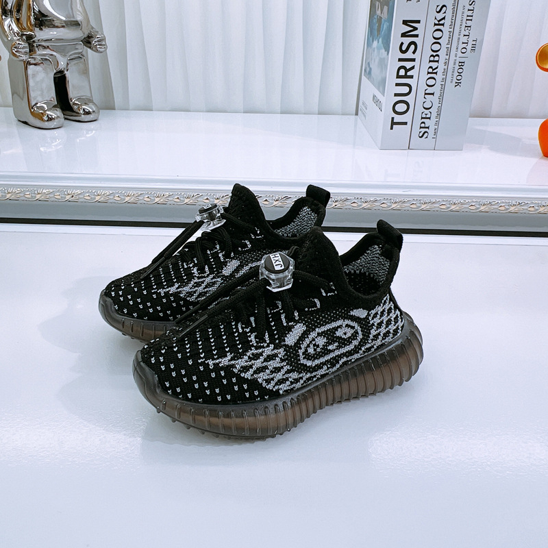 Παιδικά Flyknit αθλητικά παπούτσια Slip-On, αναπνεόμενα και ελαφριά για άνοιξη-φθινόπωρο 2025, για αγόρια και κορίτσια