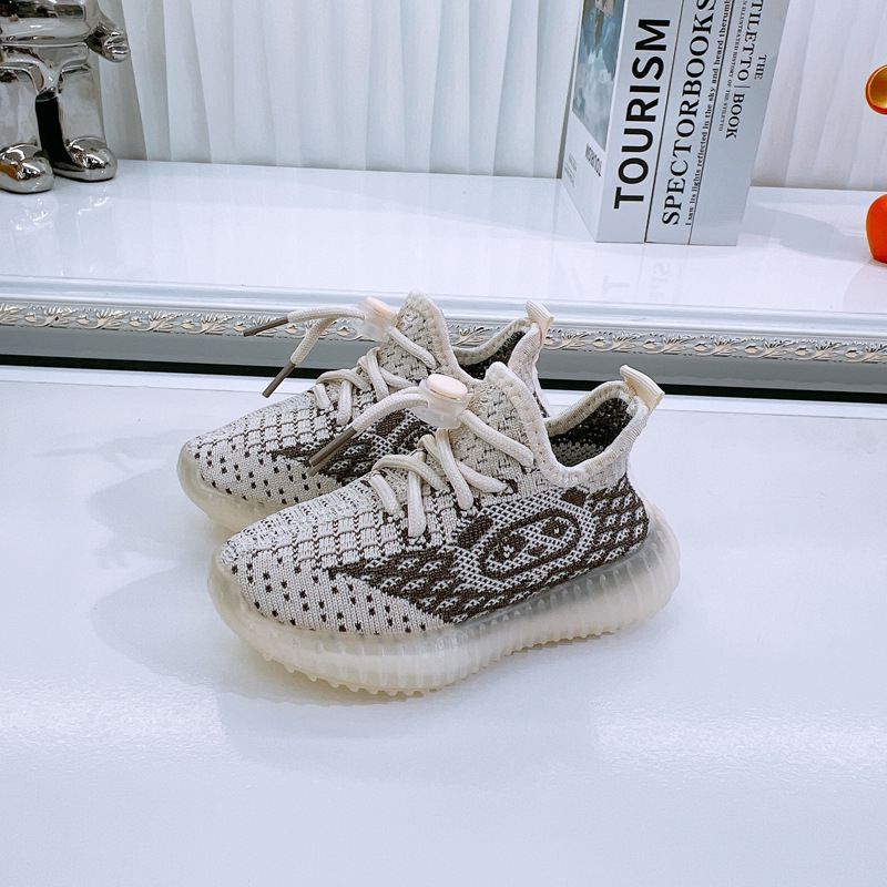 Παιδικά Flyknit αθλητικά παπούτσια Slip-On, αναπνεόμενα και ελαφριά για άνοιξη-φθινόπωρο 2025, για αγόρια και κορίτσια