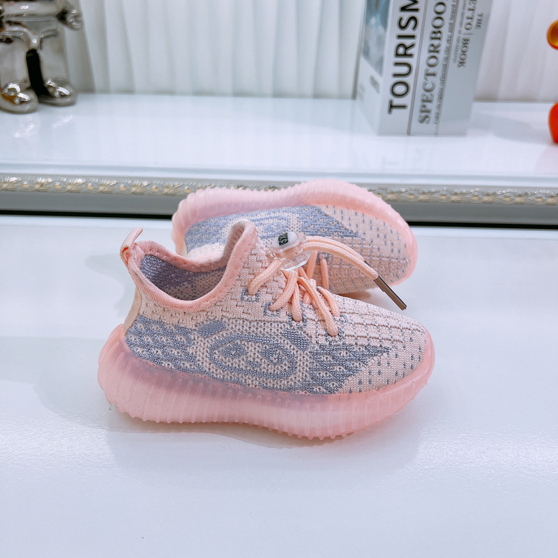 Παιδικά Flyknit αθλητικά παπούτσια Slip-On, αναπνεόμενα και ελαφριά για άνοιξη-φθινόπωρο 2025, για αγόρια και κορίτσια