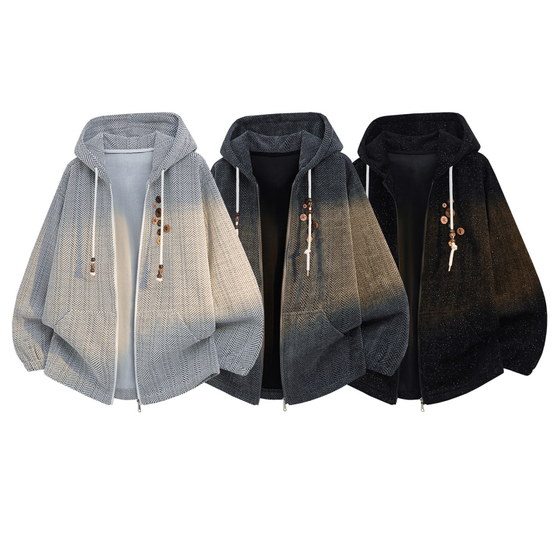 2026 Άνοιξη Ανδρικό Casual Hoodie Cardigan Φούτερ, Χαλαρή Γραμμή