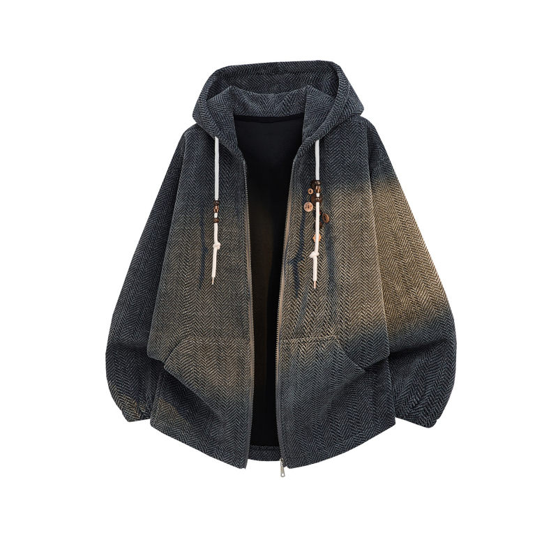 2026 Άνοιξη Ανδρικό Casual Hoodie Cardigan Φούτερ, Χαλαρή Γραμμή