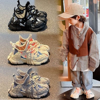 Dječje tenisice za jesen, prozračne i protuklizne, s mrežastim gornjim dijelom i flyknit dizajnom