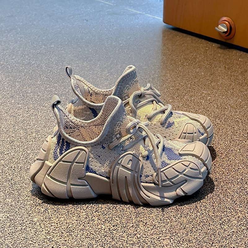 Dječje tenisice za jesen, prozračne i protuklizne, s mrežastim gornjim dijelom i flyknit dizajnom