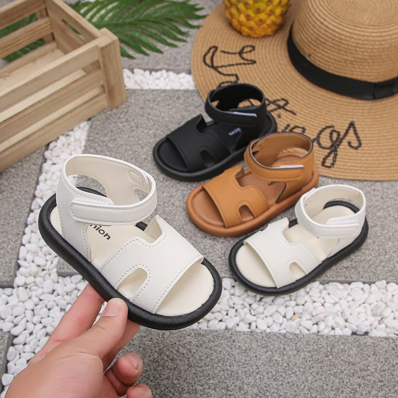 Dječje sandale s Velcro zatvaračem, ljeto 2025 za djevojčice, modne plažne sandale s mekom potplatom