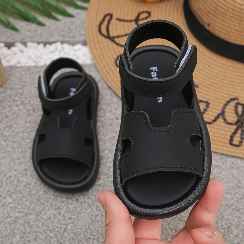 Dječje sandale s Velcro zatvaračem, ljeto 2025 za djevojčice, modne plažne sandale s mekom potplatom