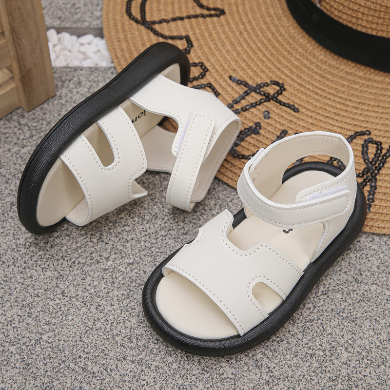 Dječje sandale s Velcro zatvaračem, ljeto 2025 za djevojčice, modne plažne sandale s mekom potplatom