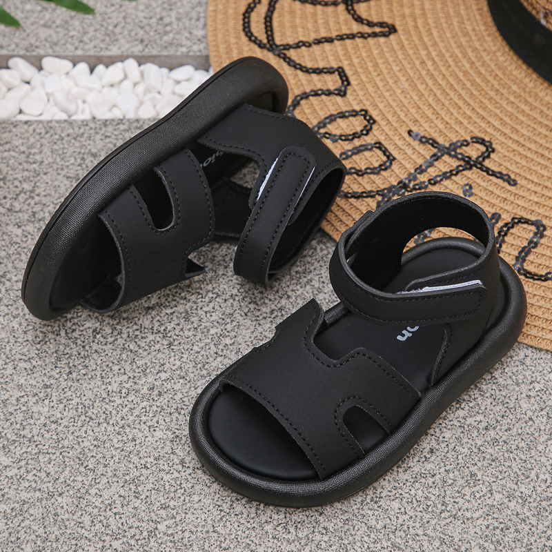 Dječje sandale s Velcro zatvaračem, ljeto 2025 za djevojčice, modne plažne sandale s mekom potplatom