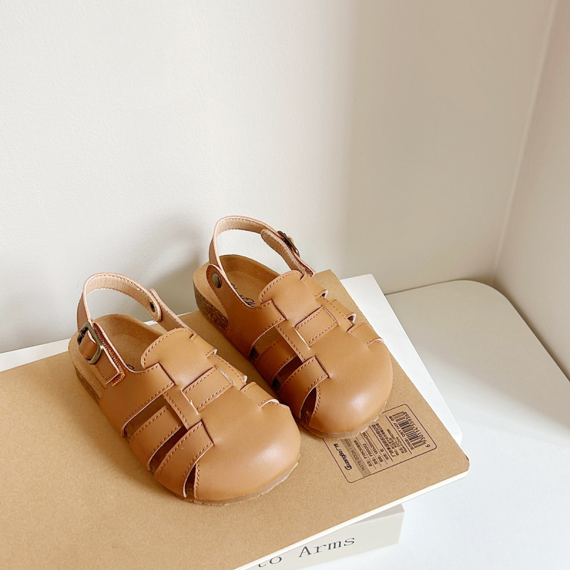 Dječje retro sandale 2024, unisex, zatvaranje Velcro, pletene trake, rimski stil