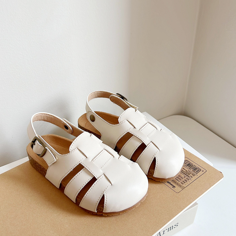 Dječje retro sandale 2024, unisex, zatvaranje Velcro, pletene trake, rimski stil
