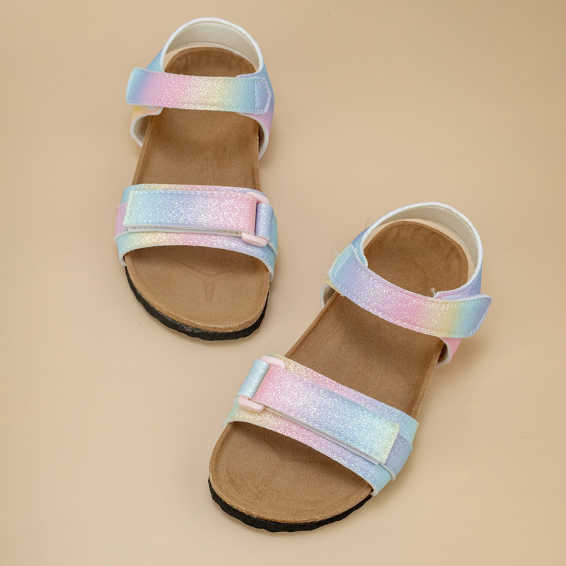 Dječje sandale od plute za djevojčice, ljeto 2025, udobne s mekanom potplatom