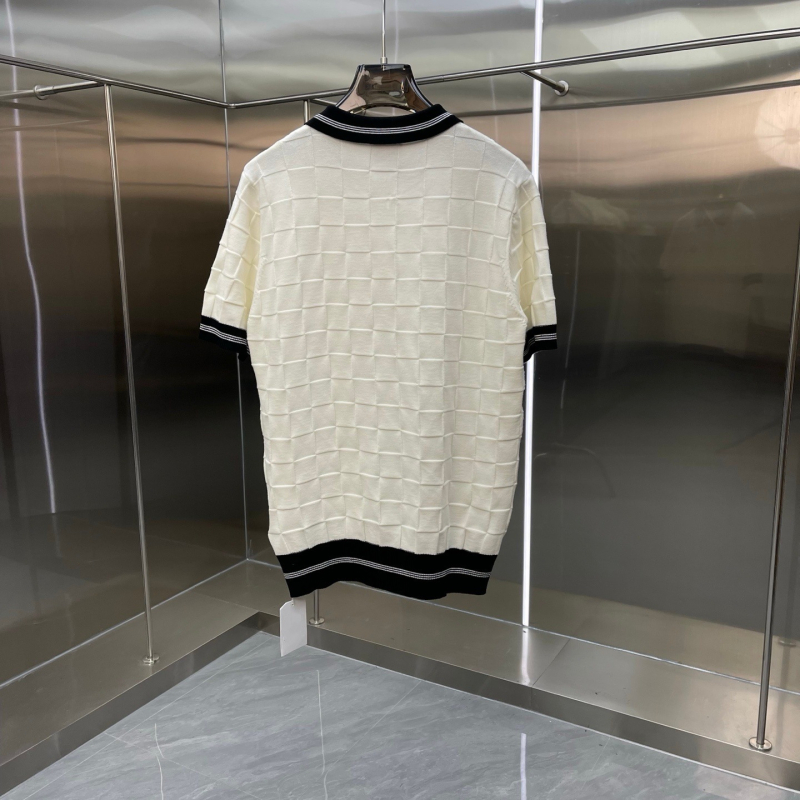 Muška pletena polo s zipom i ovratnikom, kratkih rukava, proljeće/ljeto, unisex stil