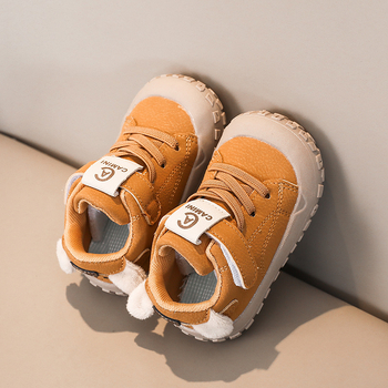 Ashkint Dječje tenisice za hodanje - unisex, bijele, mekana potplata, antislip, prozračne, s Velcro zatvaračem, niski gornji dio, za 0-3 godine