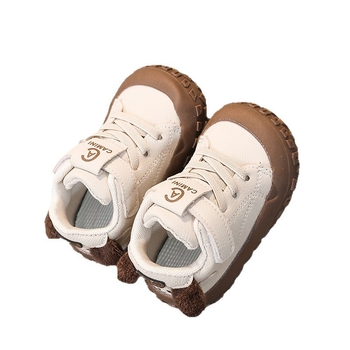 Ashkint Dječje tenisice za hodanje - unisex, bijele, mekana potplata, antislip, prozračne, s Velcro zatvaračem, niski gornji dio, za 0-3 godine