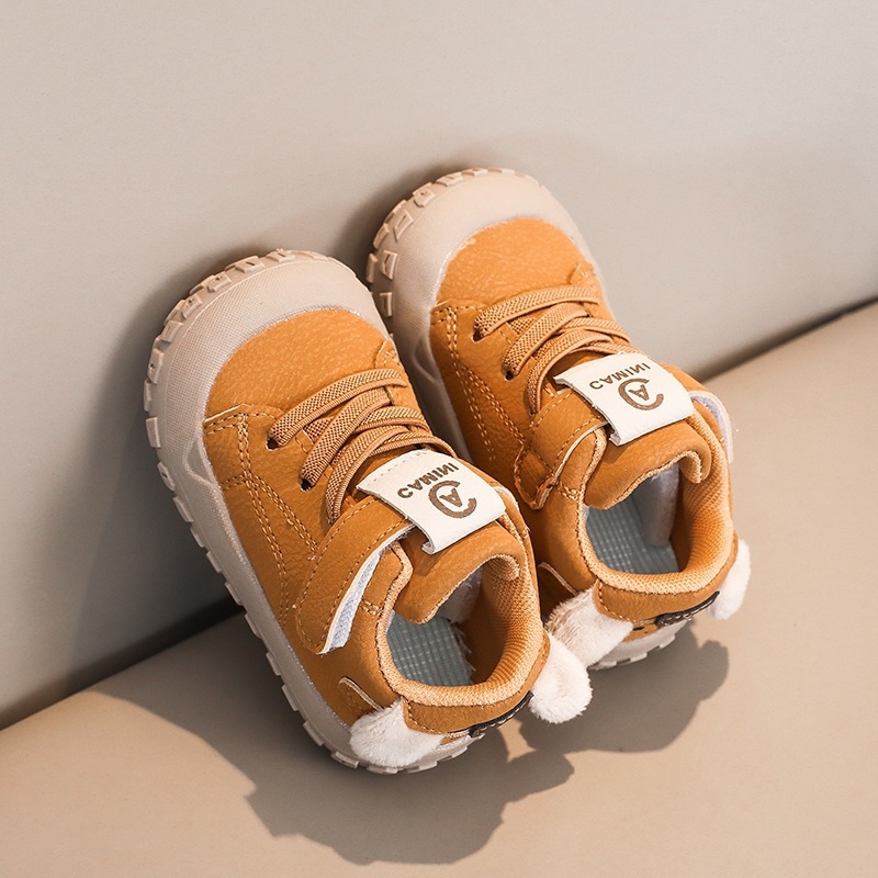 Ashkint Dječje tenisice za hodanje - unisex, bijele, mekana potplata, antislip, prozračne, s Velcro zatvaračem, niski gornji dio, za 0-3 godine