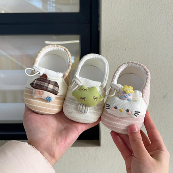 Proljetne cipele za bebe za prve korake, 0–12 mjeseci, crtani motiv, mekana potplata, protuklizne