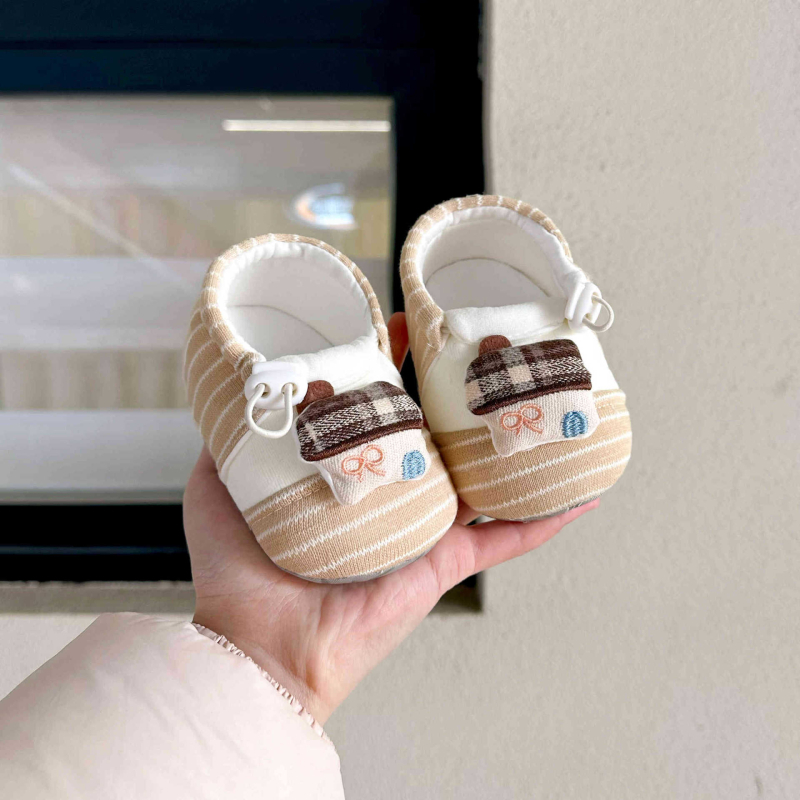 Proljetne cipele za bebe za prve korake, 0–12 mjeseci, crtani motiv, mekana potplata, protuklizne