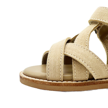 Dječje ljetne gladiatorske sandale s izrezima, otvoreni vrh, Velcro zatvaranje, unisex