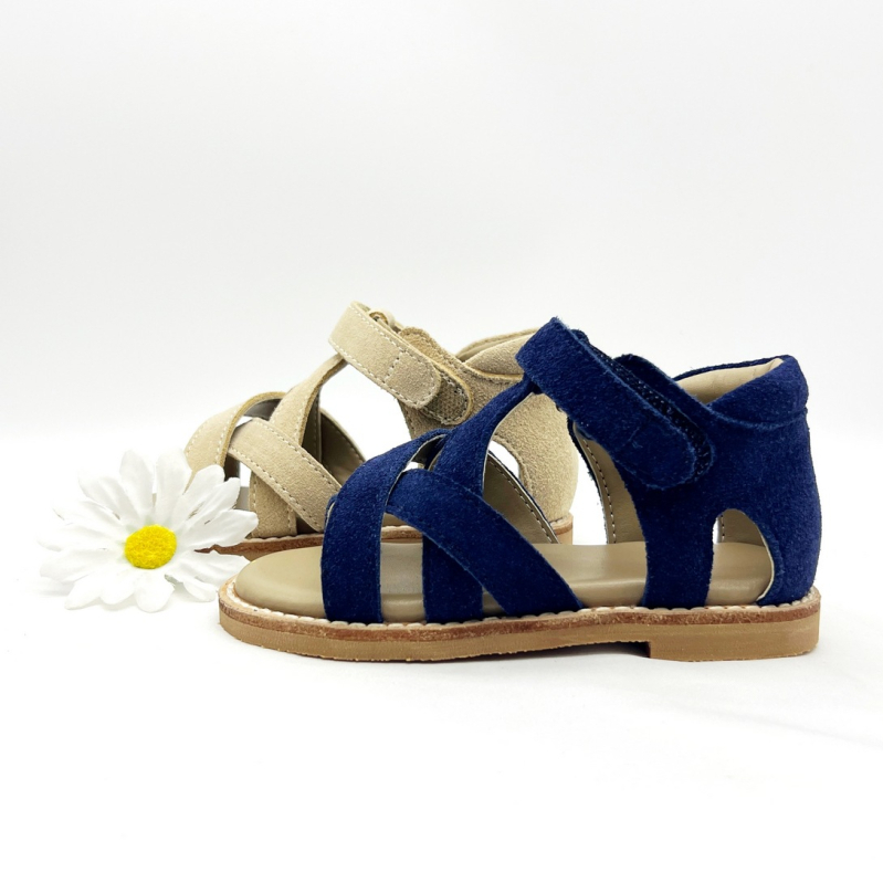 Dječje ljetne gladiatorske sandale s izrezima, otvoreni vrh, Velcro zatvaranje, unisex