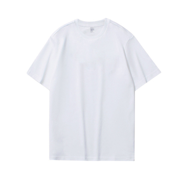 Ανδρικό λευκό κοντομάνικο T‑shirt από 100% βαμβάκι, στρογγυλός λαιμός, χαλαρή εφαρμογή, καλοκαίρι
