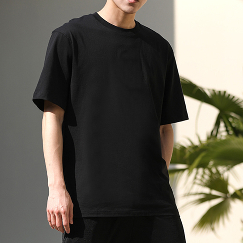 Ανδρικό λευκό κοντομάνικο T‑shirt από 100% βαμβάκι, στρογγυλός λαιμός, χαλαρή εφαρμογή, καλοκαίρι
