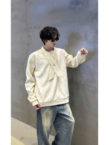 Harajuku-stílusú oversized kardigán tiniknek, kockás patchwork, tavasz–ősz