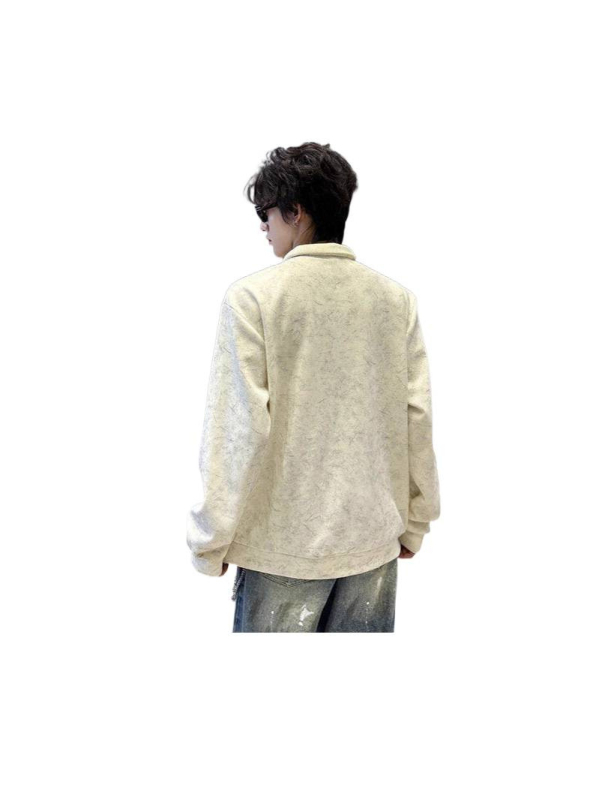Harajuku-stílusú oversized kardigán tiniknek, kockás patchwork, tavasz–ősz