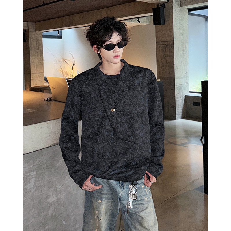 Harajuku-stílusú oversized kardigán tiniknek, kockás patchwork, tavasz–ősz