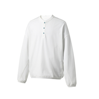 A Meng ανδρικό polo με Henley γιακά, σε αμερικανικό στυλ, χαλαρή γραμμή, για άνοιξη και φθινόπωρο