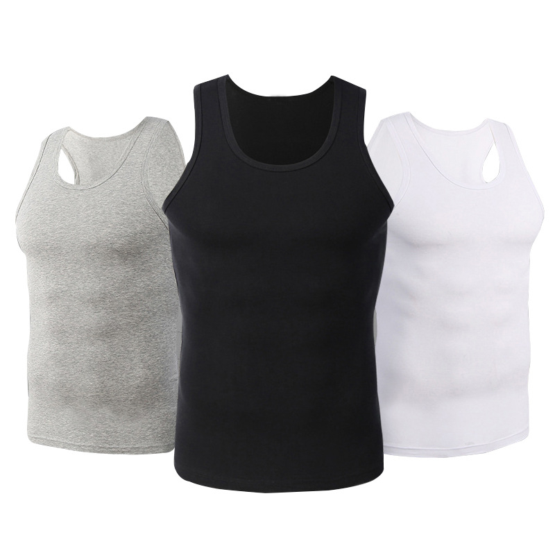 Muški tank top od 100% pamuka s ribiranom teksturom, prozračan i udoban za ljeto