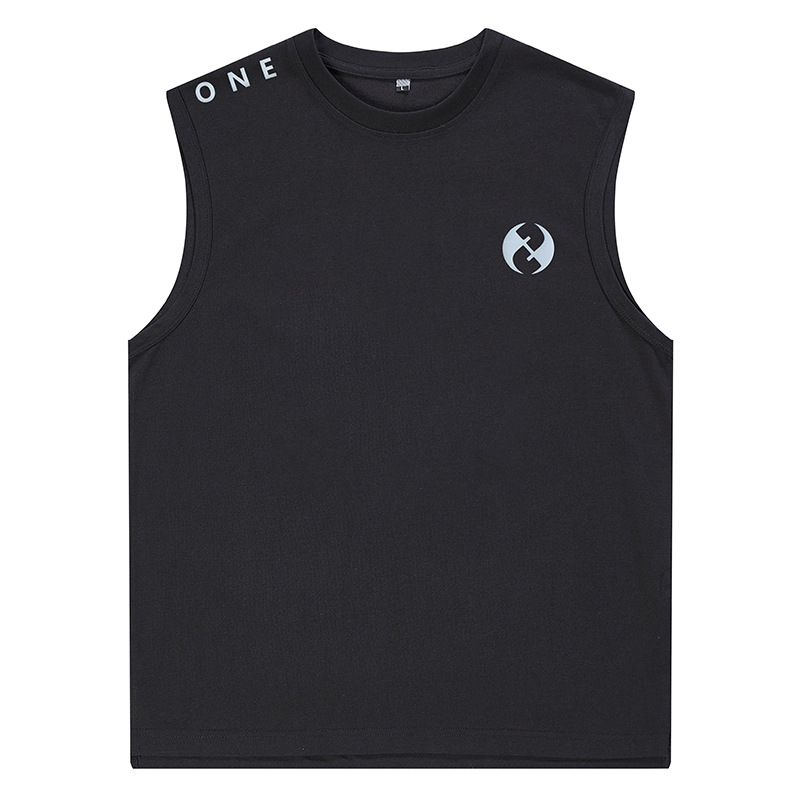 T2920 Ανδρικό αμάνικο T‑shirt σε ιαπωνικό στυλ, 260 g, χαλαρή γραμμή, μοντέρνο πολυχρηστικό τοπ