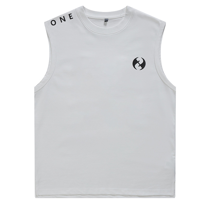 T2920 Ανδρικό αμάνικο T‑shirt σε ιαπωνικό στυλ, 260 g, χαλαρή γραμμή, μοντέρνο πολυχρηστικό τοπ