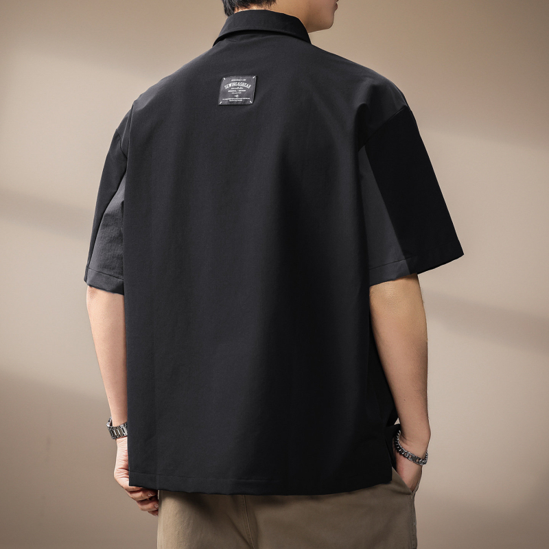 Visokokvalitetna muška polo majica s kratkim rukavima za outdoor planinarenje, brzo sušenje, tanak Ice Silk materijal, japanski casual stil
