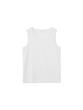 Férfi slim-fit ujjatlan felső — nyár, egyszínű, hétköznapi sportos top