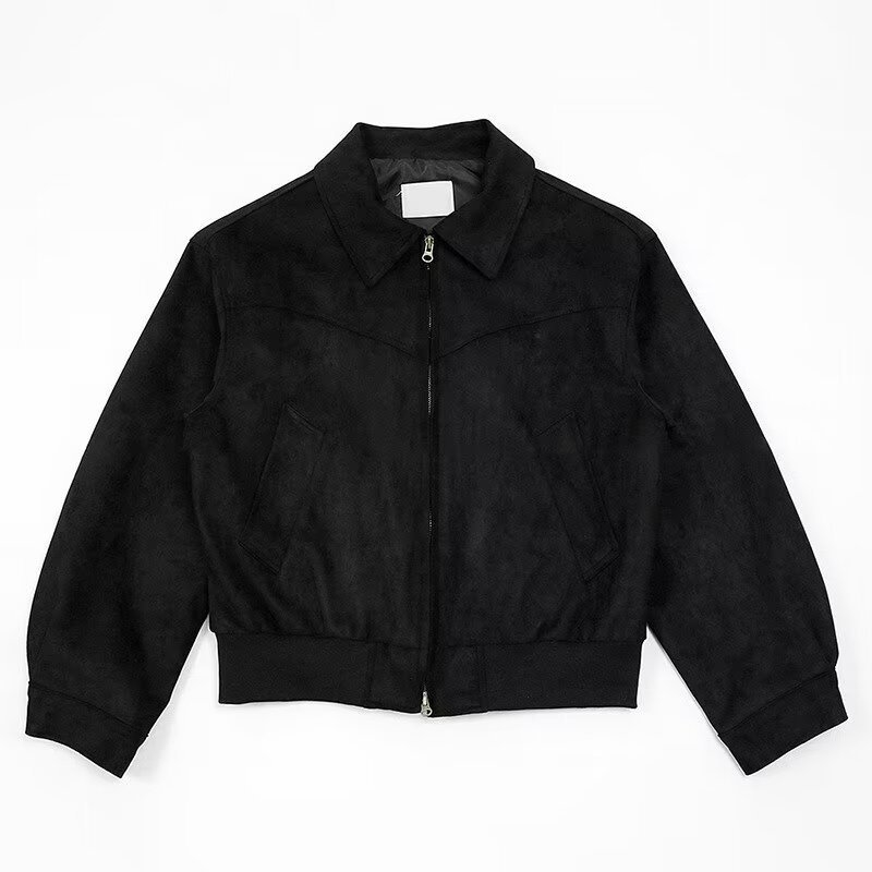 Maillard Wear férfi rövid vintage velúr bomberdzseki, barna, amerikai stílus.