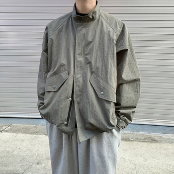 MYQ Muška jakna sa stojećim ovratnikom za jesen, ležerni kroj, korejski casual stil, vanjska radna jakna