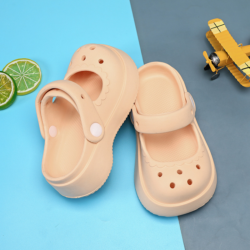 Dječje ljetne sandale za djevojčice s zatvorenim prstom, EVA, perforirane, protuklizne, sladak dizajn