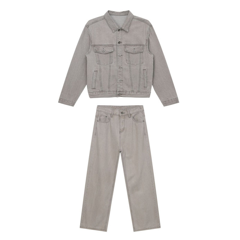 nirben Denim jakna za muškarce – američki stil, proljeće i jesen, vintage radna odjeća, casual s reverom