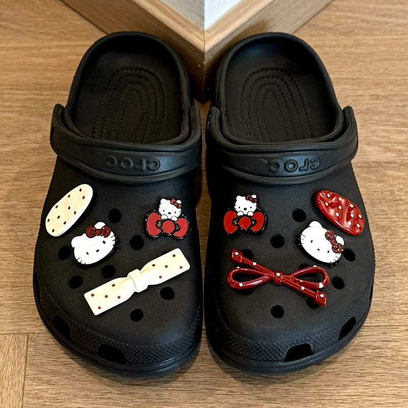 Cvjetni ukrasi za dječje Crocs stil papuče