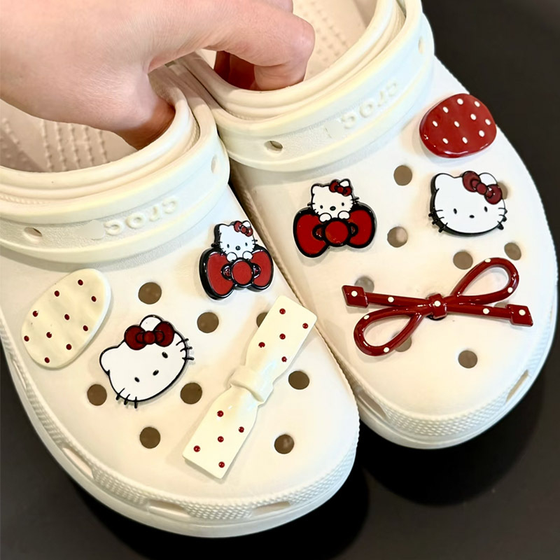 Cvjetni ukrasi za dječje Crocs stil papuče