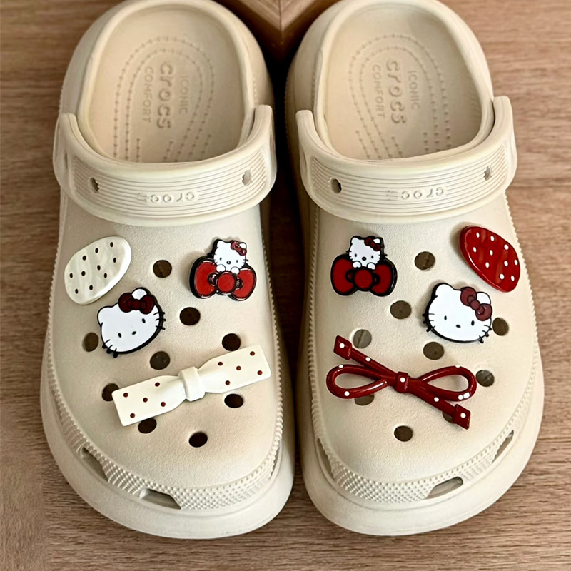 Cvjetni ukrasi za dječje Crocs stil papuče