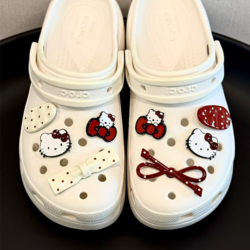 Cvjetni ukrasi za dječje Crocs stil papuče