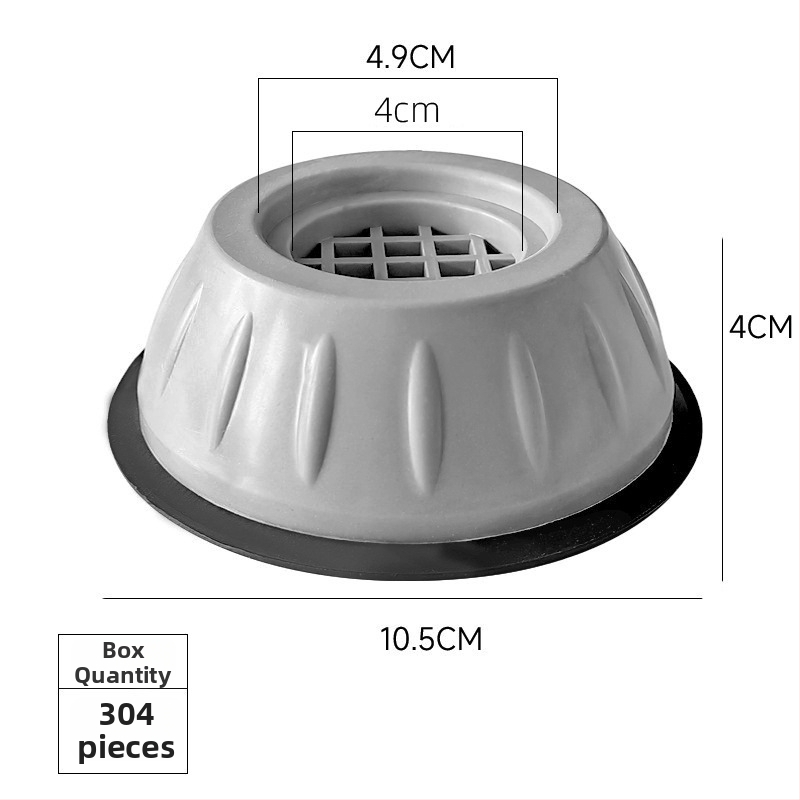 Protiskluzová podložka s tlmením vibrácií pre práčku, výška 8 cm; vlhkostiodolná základňa bubna pre chladničku, noha 10 cm