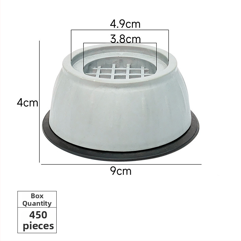 Protiskluzová podložka s tlmením vibrácií pre práčku, výška 8 cm; vlhkostiodolná základňa bubna pre chladničku, noha 10 cm