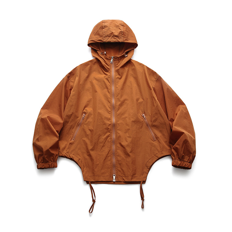 Muška ljetna jakna s kapuljom i džepovima na zip, UV zaštita 50+, japanski retro stil za outdoor