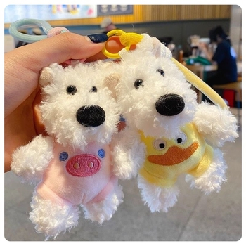 West Highland White Terrier – plišani psić, privjesak za ključeve i ukras za torbu