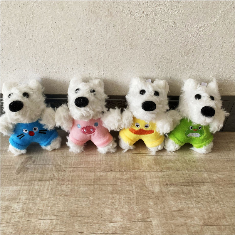 West Highland White Terrier – plišani psić, privjesak za ključeve i ukras za torbu