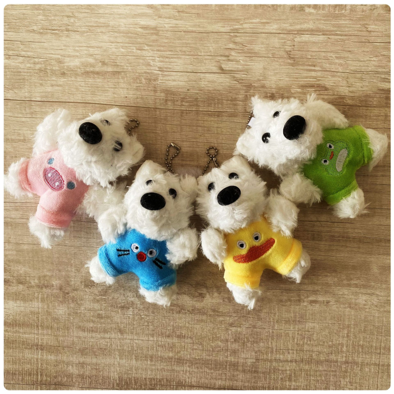 West Highland White Terrier – plišani psić, privjesak za ključeve i ukras za torbu