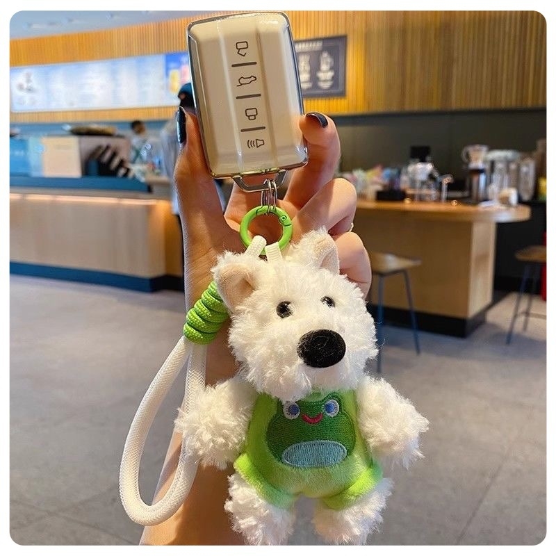 West Highland White Terrier – plišani psić, privjesak za ključeve i ukras za torbu
